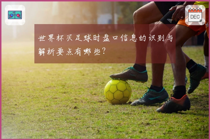 世界杯买足球时盘口信息的识别与解析要点有哪些？