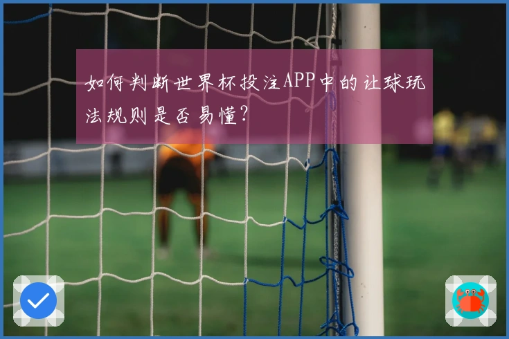 如何判断世界杯投注APP中的让球玩法规则是否易懂？